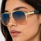 Orin Double-Bridge Aviator Shades - Dusk - double-bridge - Eric Muller - Image 4