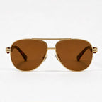 Orin Double-Bridge Aviator Shades - Espresso - sunglasses - Eric Muller - Image 2