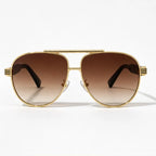 Orin Double-Bridge Aviator Shades - Mocha - sunglasses - Eric Muller - Image 2