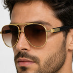 Orin Double-Bridge Aviator Shades - Mocha - aviator sunglasses - Eric Muller - Image 3