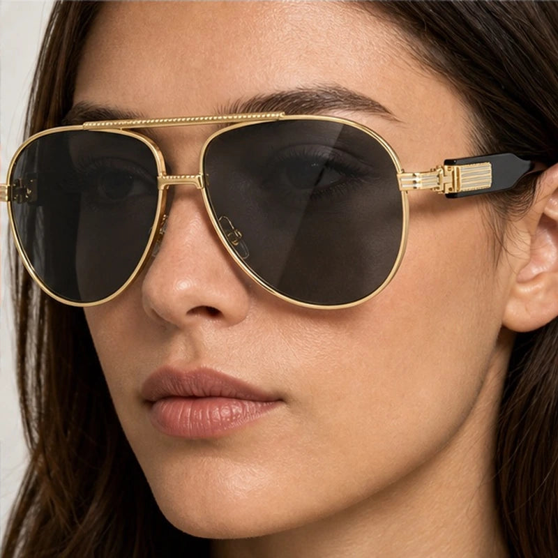 Orin Double-Bridge Aviator Shades - Onyx - double-bridge - Eric Muller - Image 4