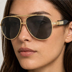 Orin Double-Bridge Aviator Shades - Onyx - double-bridge - Eric Muller - Image 4