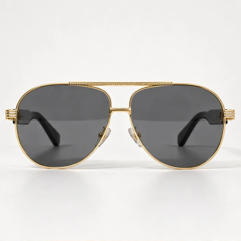 Orin Double-Bridge Aviator Shades - Onyx - sunglasses - Eric Muller - Image 2