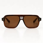 Orson Square Pilot Sunglasses - Sienna - sunglasses - Eric Muller - Image 2