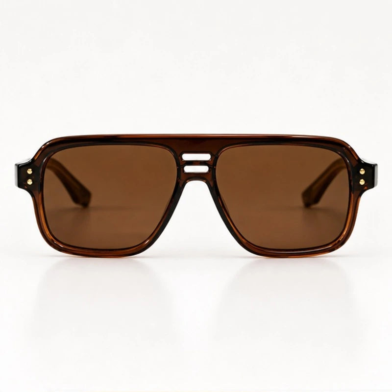 Orson Square Pilot Sunglasses - Sienna - sunglasses - Eric Muller - Image 2