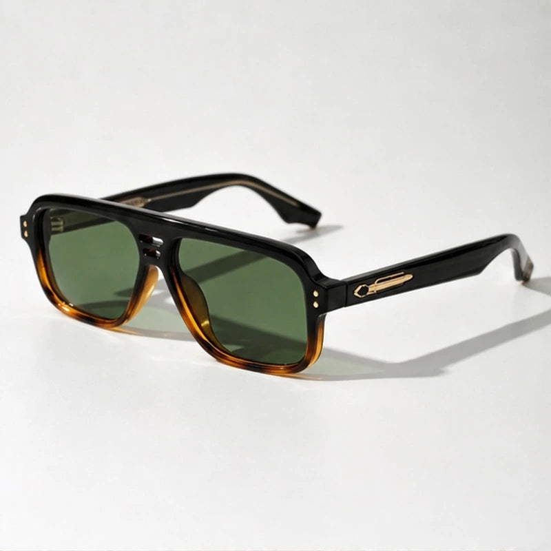 Orson Square Pilot Sunglasses - Sage - Sunglasses - Eric Muller - Image 1