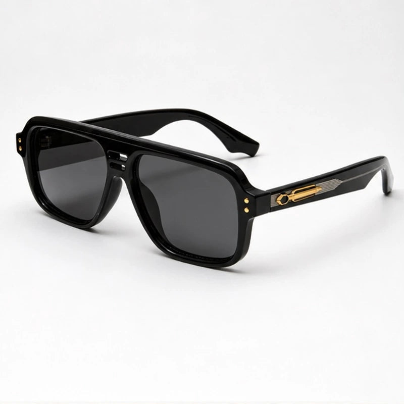 Orson Square Pilot Sunglasses - Raven - Sunglasses - Eric Muller - Image 1
