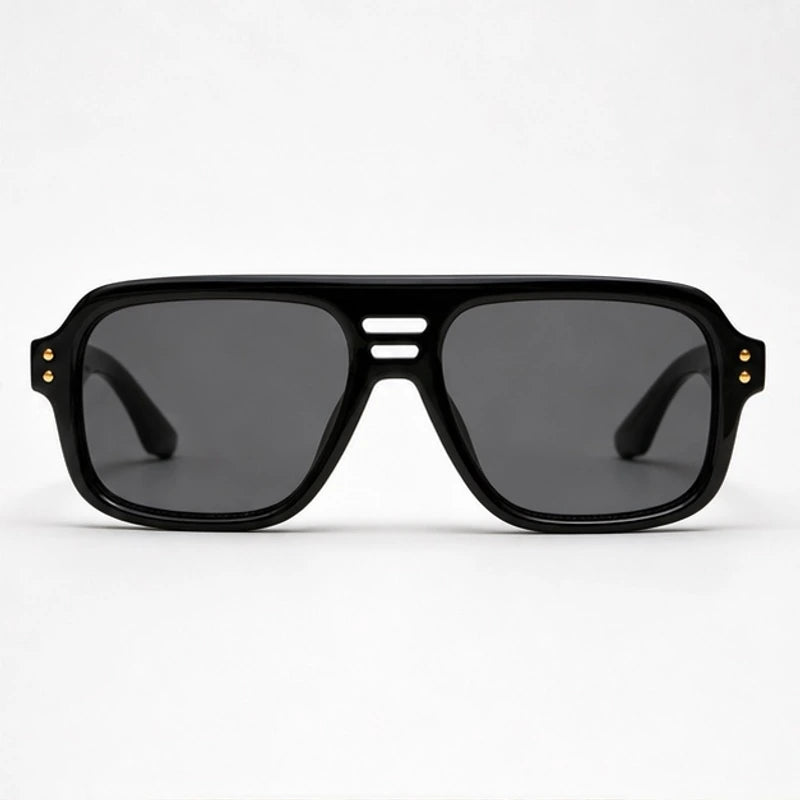 Orson Square Pilot Sunglasses - Raven - sunglasses - Eric Muller - Image 2