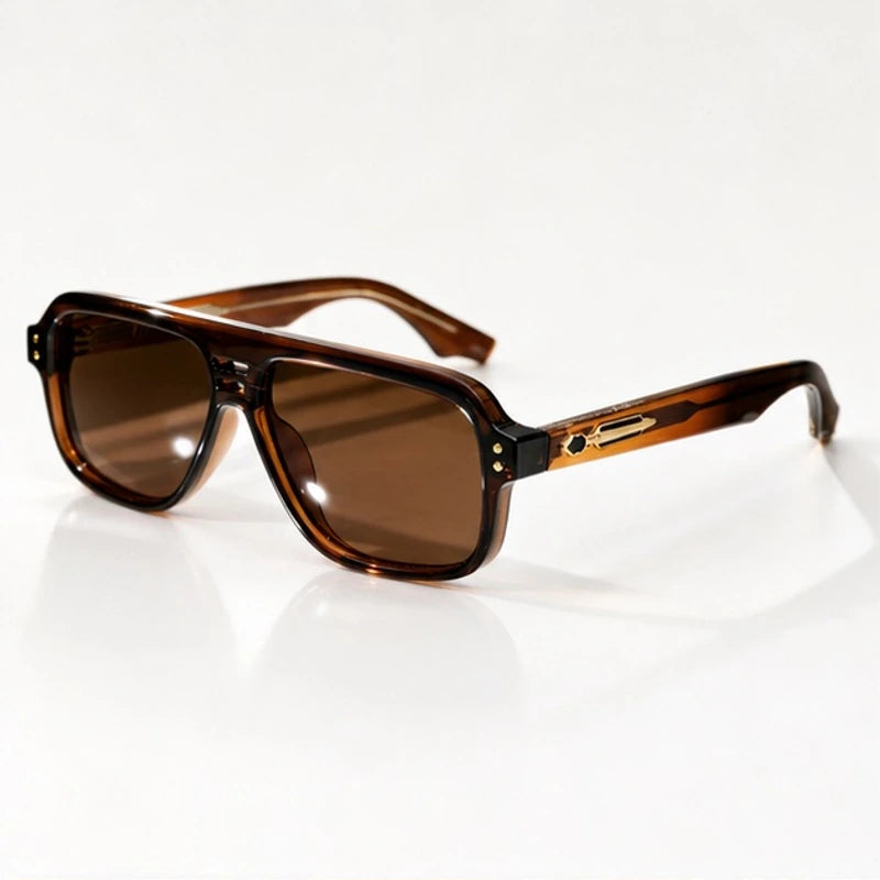 Orson Square Pilot Sunglasses - Sienna - Sunglasses - Eric Muller - Image 1