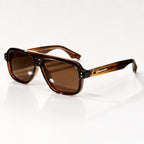 Orson Square Pilot Sunglasses - Sienna - Sunglasses - Eric Muller - Image 1