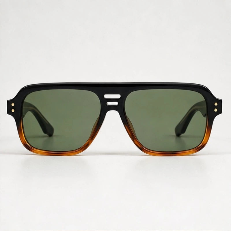 Orson Square Pilot Sunglasses - Sage - sunglasses - Eric Muller - Image 2