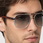 Orsono Squared Lens Shades - Onyx - square sunglasses - Eric Muller - Image 3