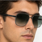 Orsono Squared Lens Shades - Sage - square sunglasses - Eric Muller - Image 3