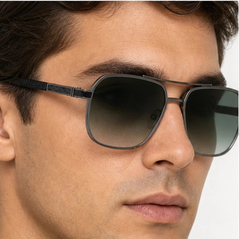 Orsono Squared Lens Shades - Sage - square sunglasses - Eric Muller - Image 3
