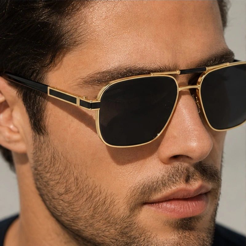 Orsono Squared Lens Shades - Cognac - square sunglasses - Eric Muller - Image 3