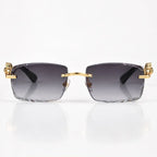 Perla Rectangular Rimless Shades - Smoke - sunglasses - Eric Muller - Image 2