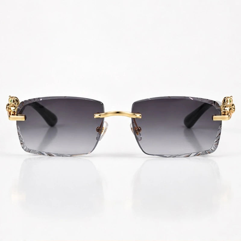 Perla Rectangular Rimless Shades - Smoke - sunglasses - Eric Muller - Image 2