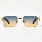 Perla Rectangular Rimless Shades - Horizon - sunglasses - Eric Muller - Image 2