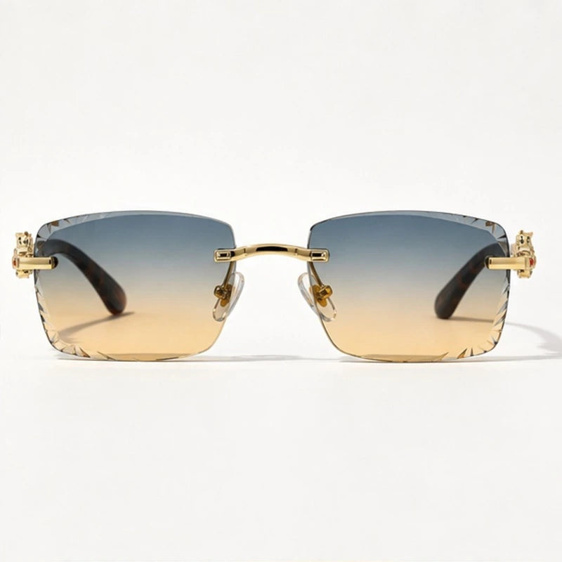 Perla Rectangular Rimless Shades - Horizon - sunglasses - Eric Muller - Image 2