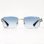 Perla Rectangular Rimless Shades - Glacier - sunglasses - Eric Muller - Image 2