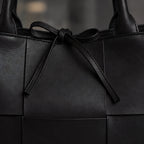 Petra Leather Tote Bag - Charcoal - tote bag - Eric Muller - Image 3