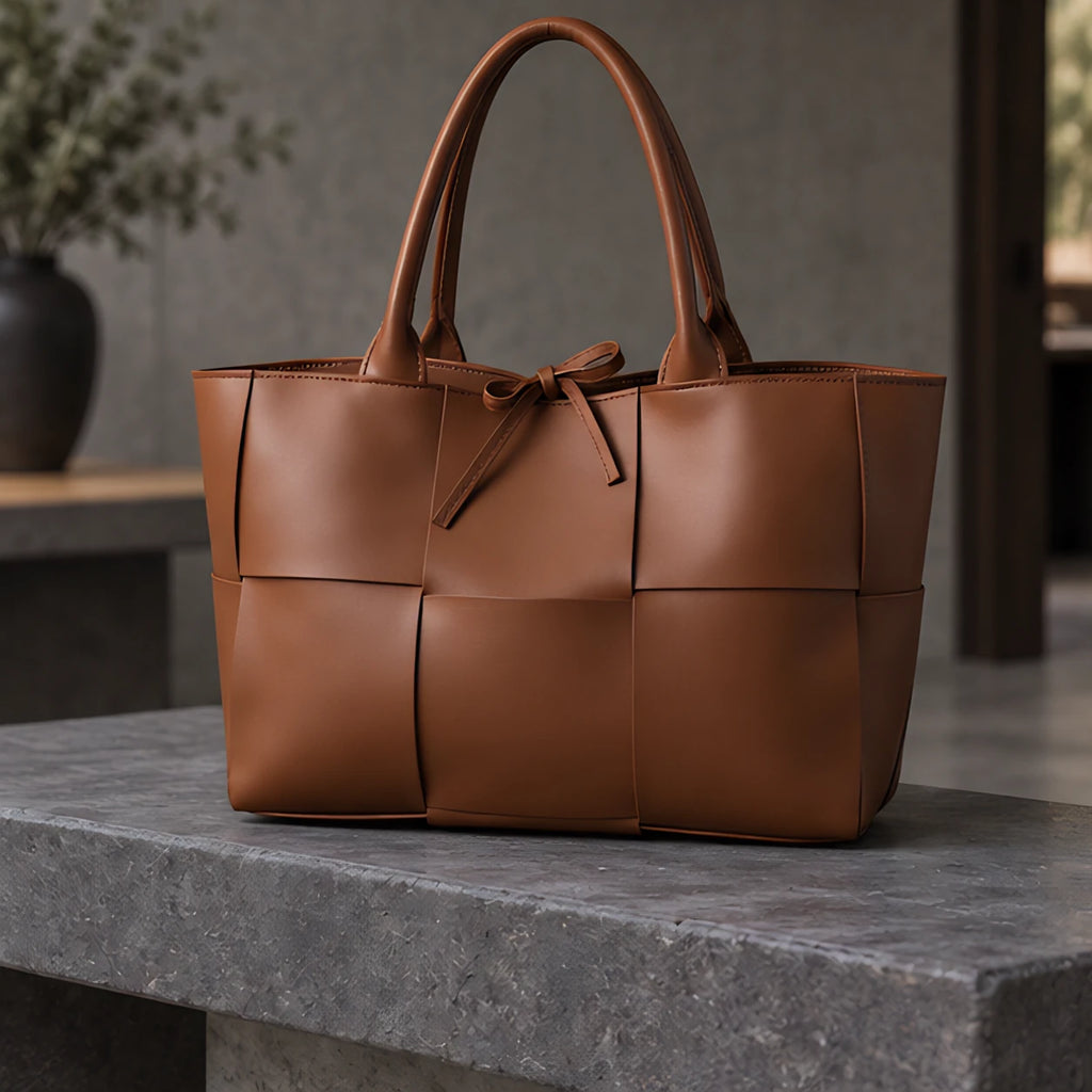 Petra Leather Tote Bag - Sienna Brown - Accessories > Handbags > Tote Bags - Eric Muller - Image 2