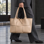 Petra Leather Tote Bag - Pearl - Accessories > Handbags > Tote Bags - Eric Muller - Image 1