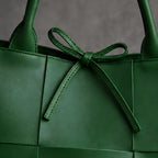 Petra Leather Tote Bag - Emerald - tote bag - Eric Muller - Image 3