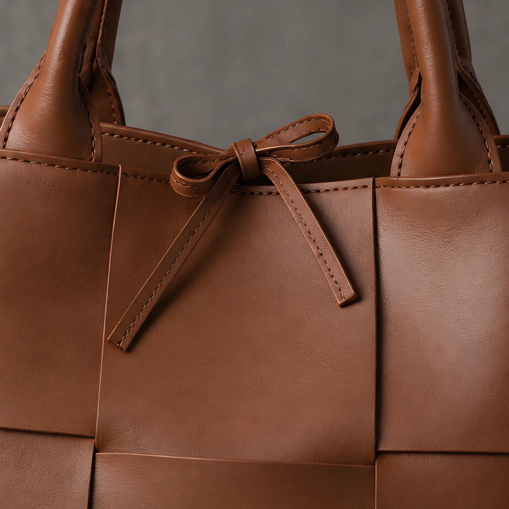 Petra Leather Tote Bag - Sienna Brown - tote bag - Eric Muller - Image 3