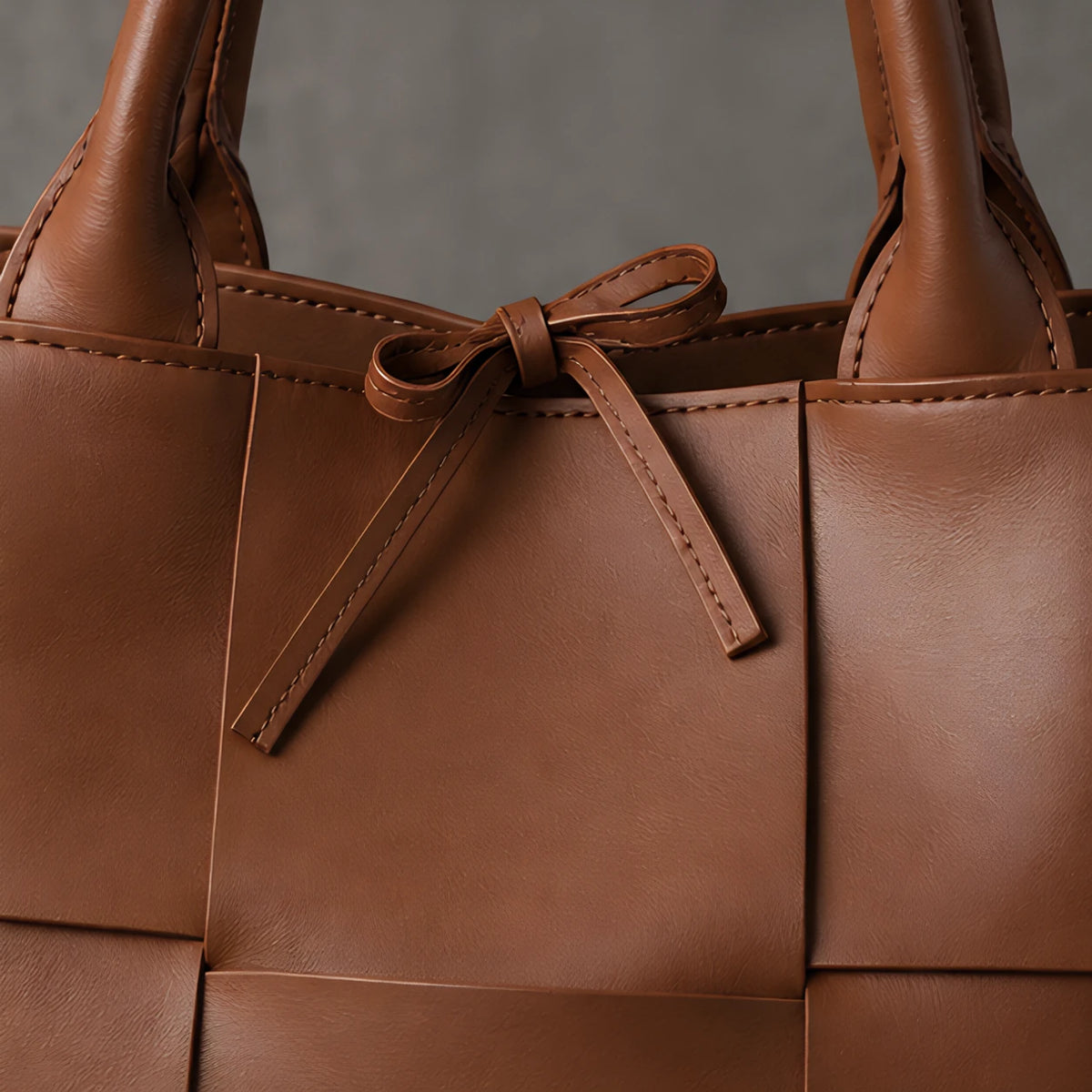Petra Leather Tote Bag - Sienna Brown - tote bag - Eric Muller - Image 3