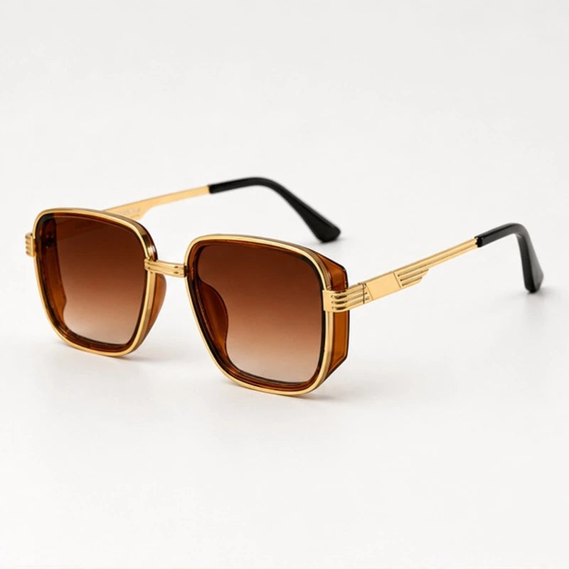 Planva Square Shades - Havana - Sunglasses - Eric Muller - Image 1