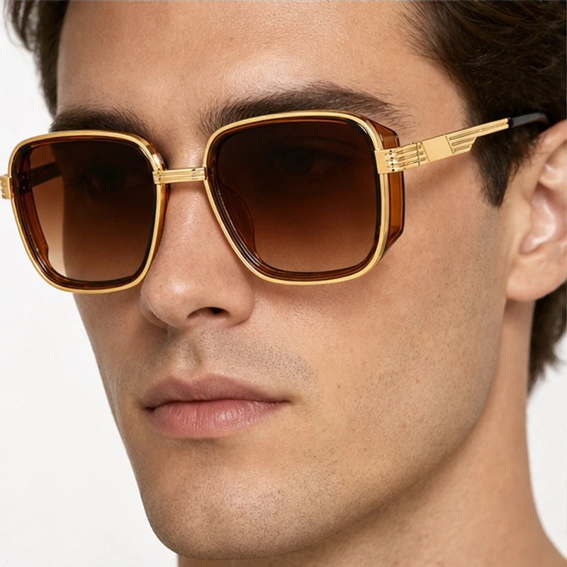 Planva Square Shades - Havana - square sunglasses - Eric Muller - Image 3