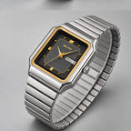 Quillan Men's Square Day-Date Watch 38mm - Silver Black - Men's Accessories > Watches > Dress Watches - Eric Muller - Image 1