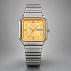 Quillan Men's Square Day-Date Watch 38mm - Gold - Vintage Watch - Eric Muller - Image 2