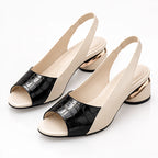 Raina Women's Open-Toe Sandal Heels - Black - wap - Eric Muller - Image 2