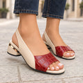 Raina Women's Open-Toe Sandal Heels - Red - wapfoot - Eric Muller - Image 3