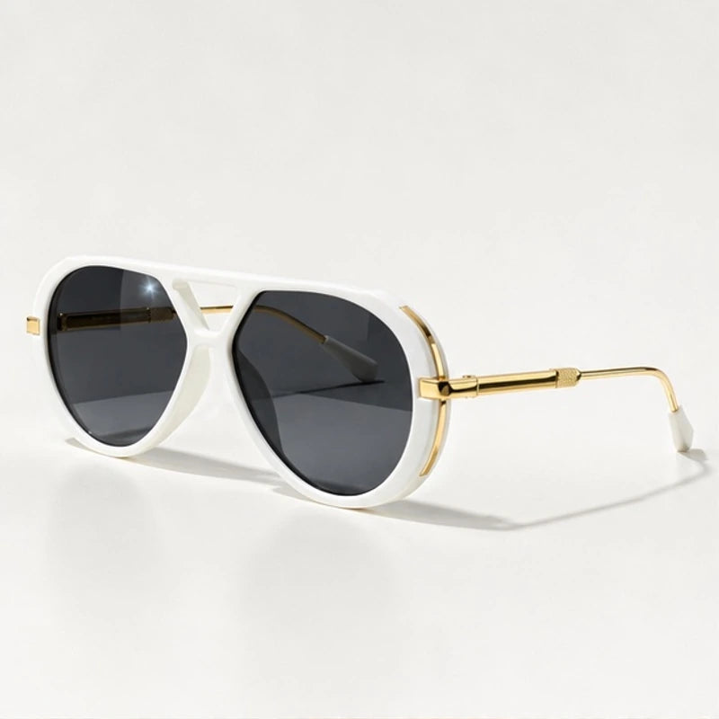 Ravello Oversized Aviator Shades - Ivory - Sunglasses - Eric Muller - Image 1