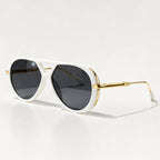 Ravello Oversized Aviator Shades - Ivory - Sunglasses - Eric Muller - Image 1