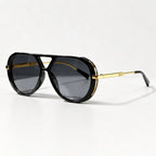 Ravello Oversized Aviator Shades - Onyx - Sunglasses - Eric Muller - Image 1