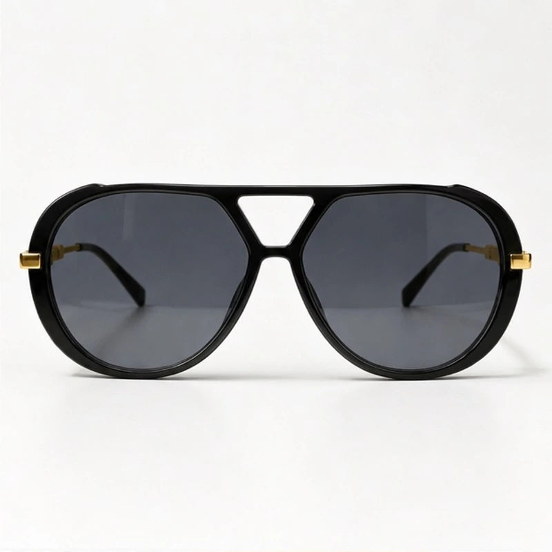 Ravello Oversized Aviator Shades - Onyx - sunglasses - Eric Muller - Image 2