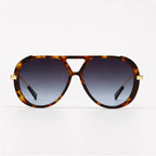 Ravello Oversized Aviator Shades - Havana - sunglasses - Eric Muller - Image 2