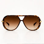 Ravello Oversized Aviator Shades - Amber - sunglasses - Eric Muller - Image 2
