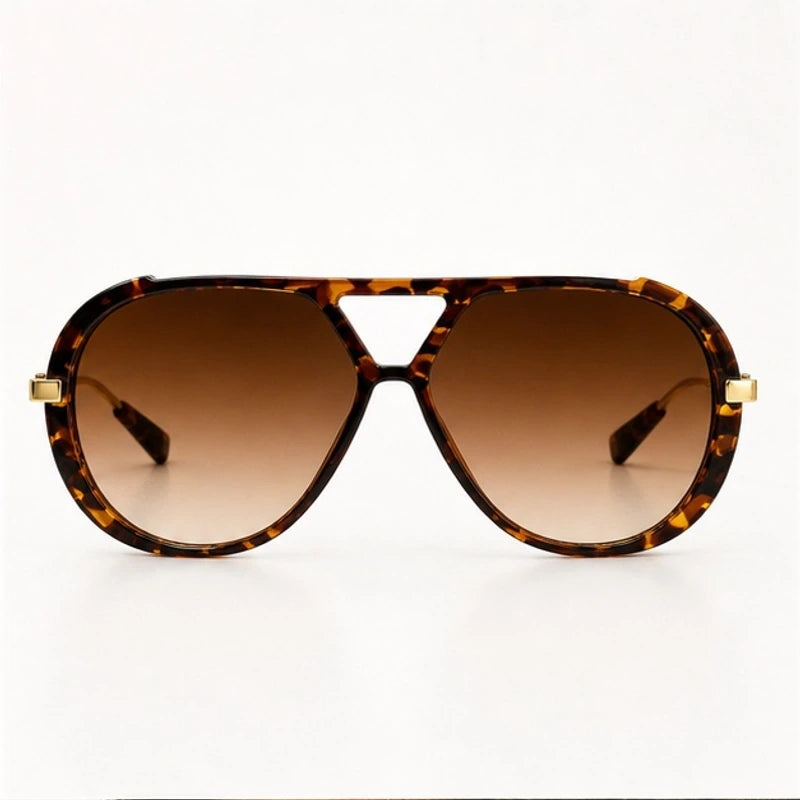 Ravello Oversized Aviator Shades - Amber - sunglasses - Eric Muller - Image 2