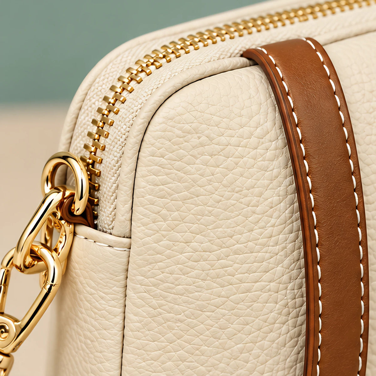 Rhea Women's Two-Tone Crossbody Bag - Beige - Bag Accessories | Woman - Eric Muller - Image 3