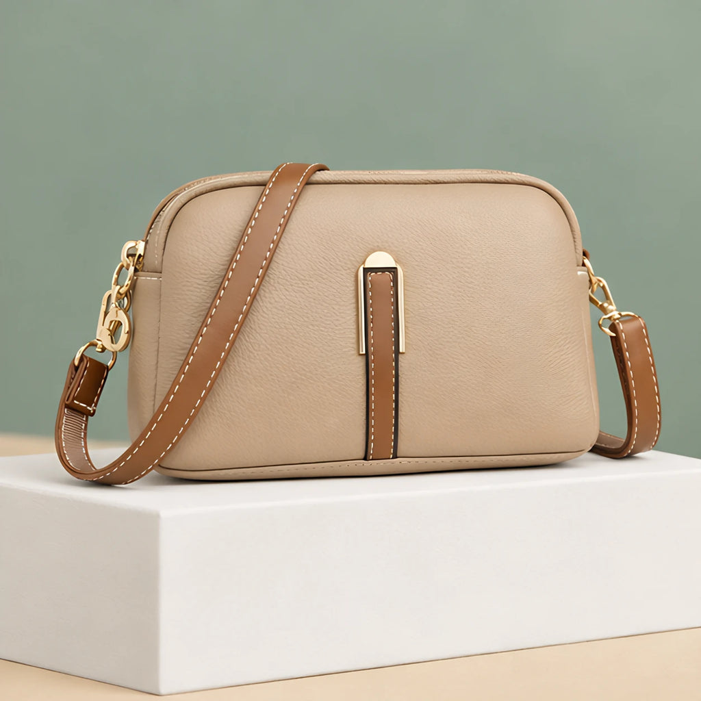 Rhea Women's Two-Tone Crossbody Bag - Khaki - Accessories | Woman - Eric Muller - Image 2