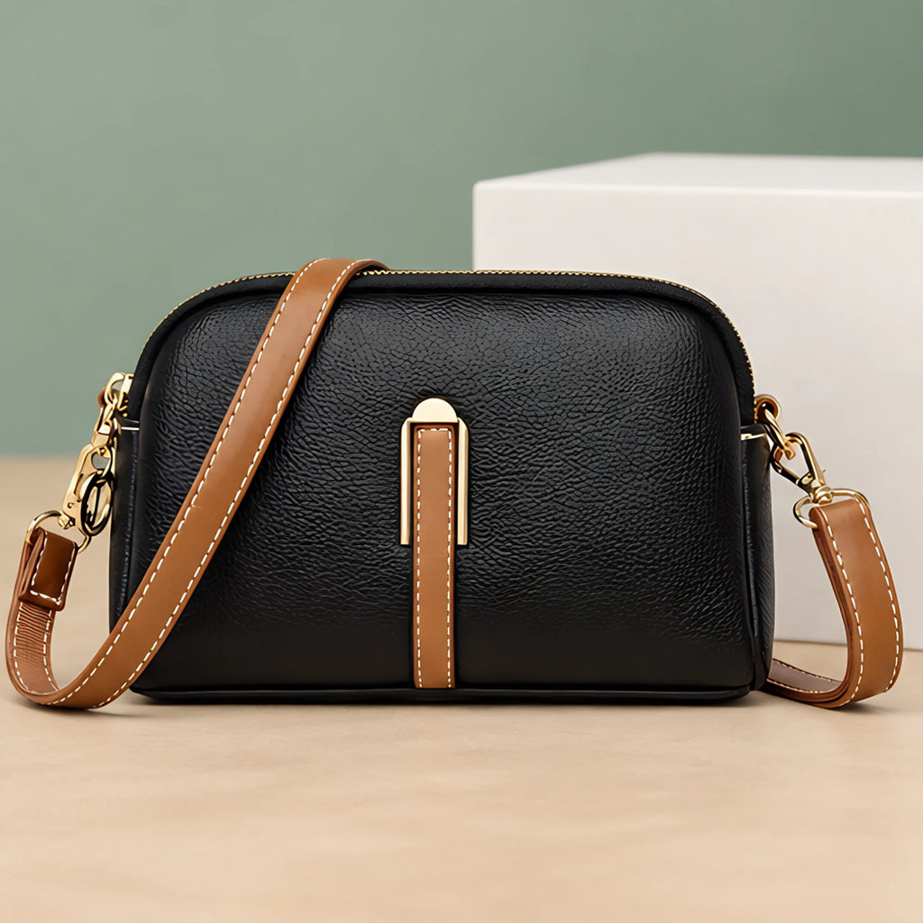 Rhea Women's Two-Tone Crossbody Bag - Black - cat:women-bags - Eric Muller - Image 4