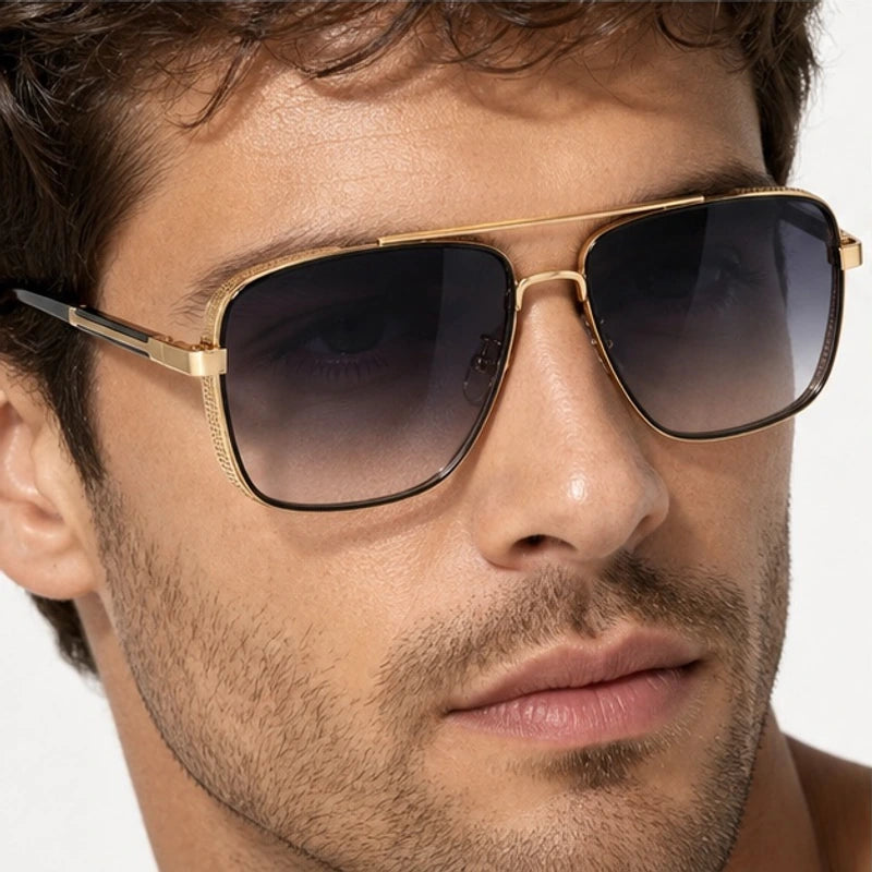 Riven Aviator Shades - Smoke - gradient lenses - Eric Muller - Image 3