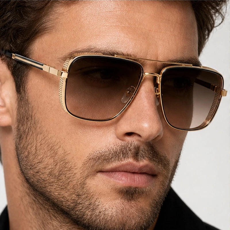 Riven Aviator Shades - Amber - gradient lenses - Eric Muller - Image 3
