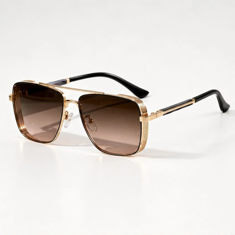 Riven Aviator Shades - Amber - Sunglasses - Eric Muller - Image 1