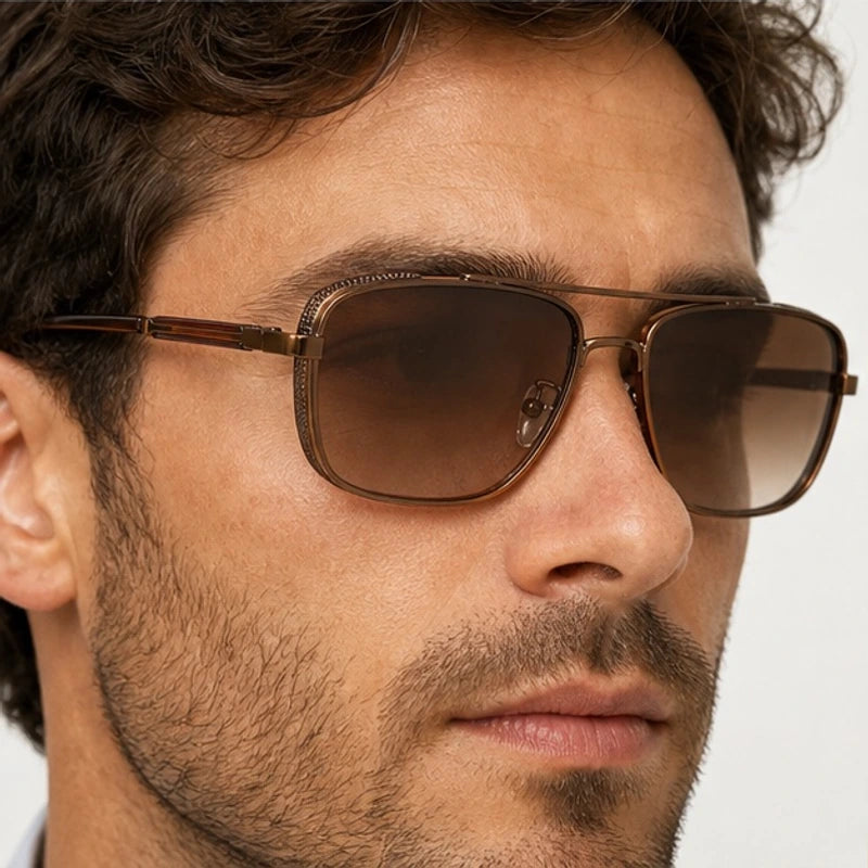Riven Aviator Shades - Espresso - gradient lenses - Eric Muller - Image 3